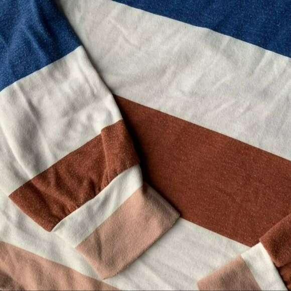 Fantastic Fawn women's size small striped long sleeve top with oversized hoodie - Picture 6 of 8